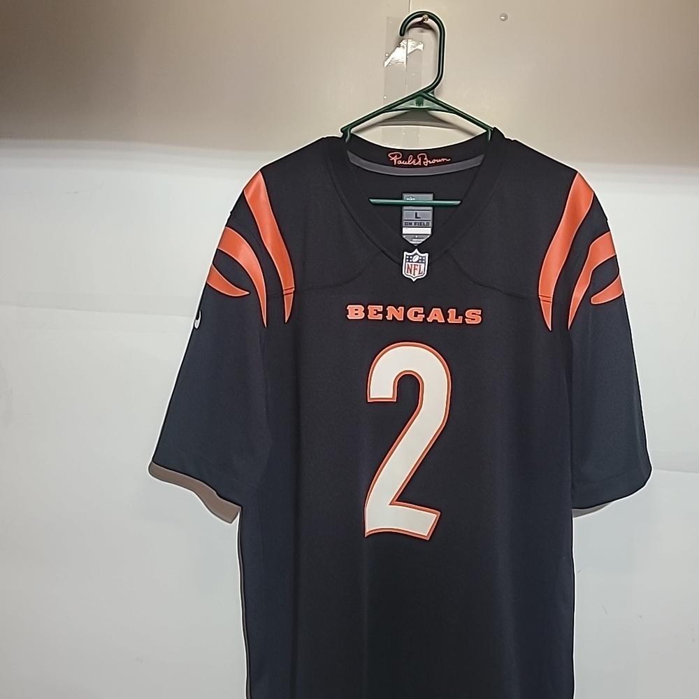 NFL Bengals Black and Orange Jersey